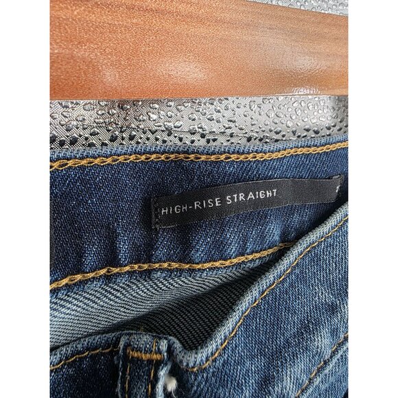 Banana Republic High-Rise Straight Premium Denim Jeans Size 27 - Picture 8 of 11